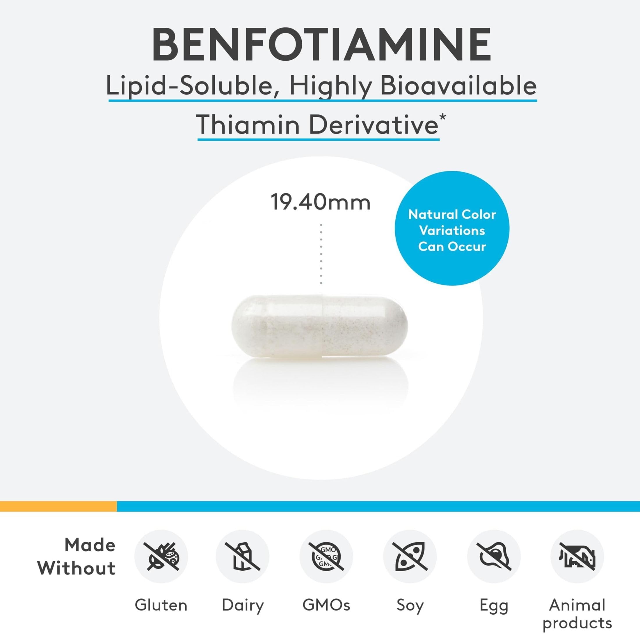 XYMOGEN Benfotiamine, 120 Capsules — Amazon image 6