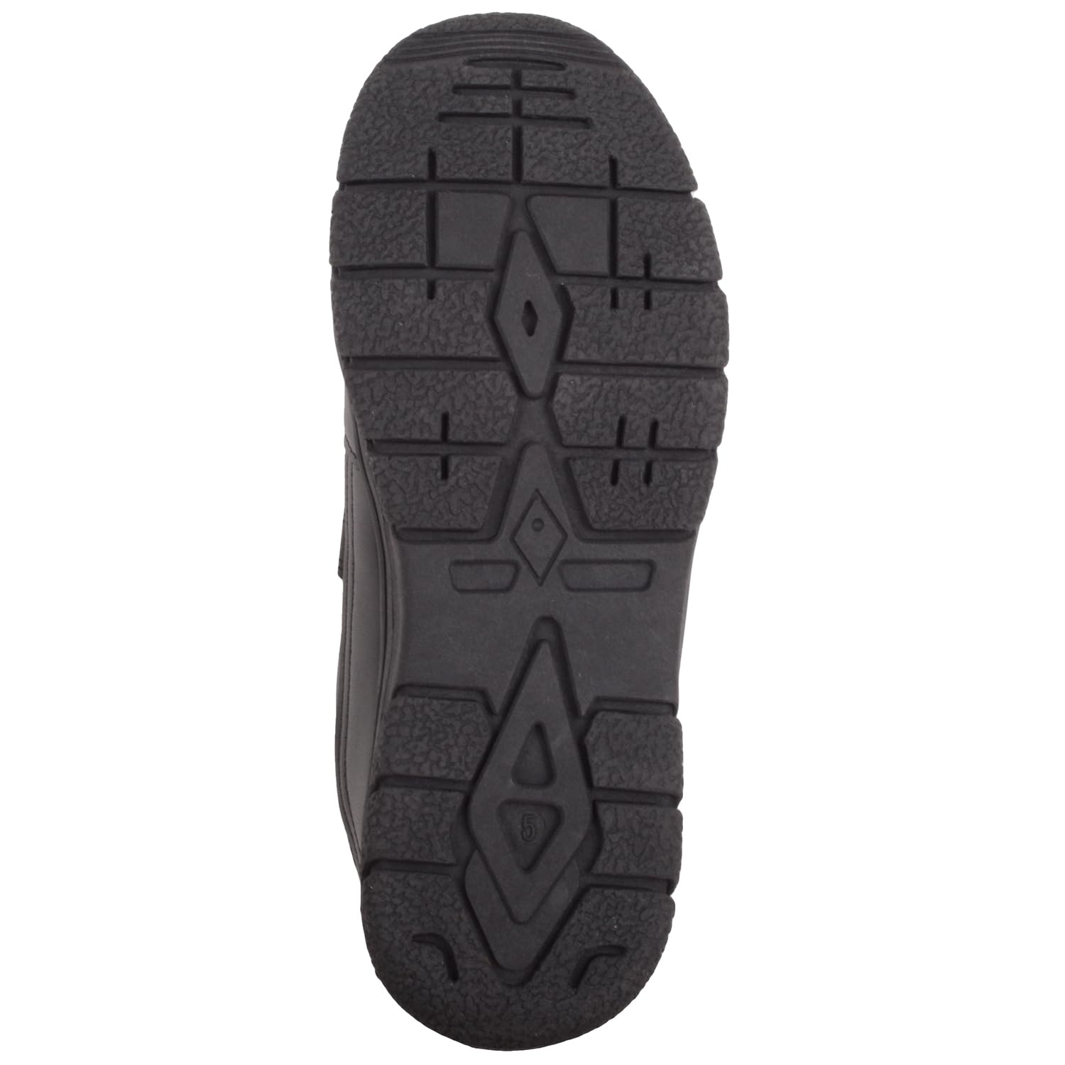 ABSOLUTE FOOTWEAR Chaussures d'école Twin Touch and Close en similicuir pour garçons