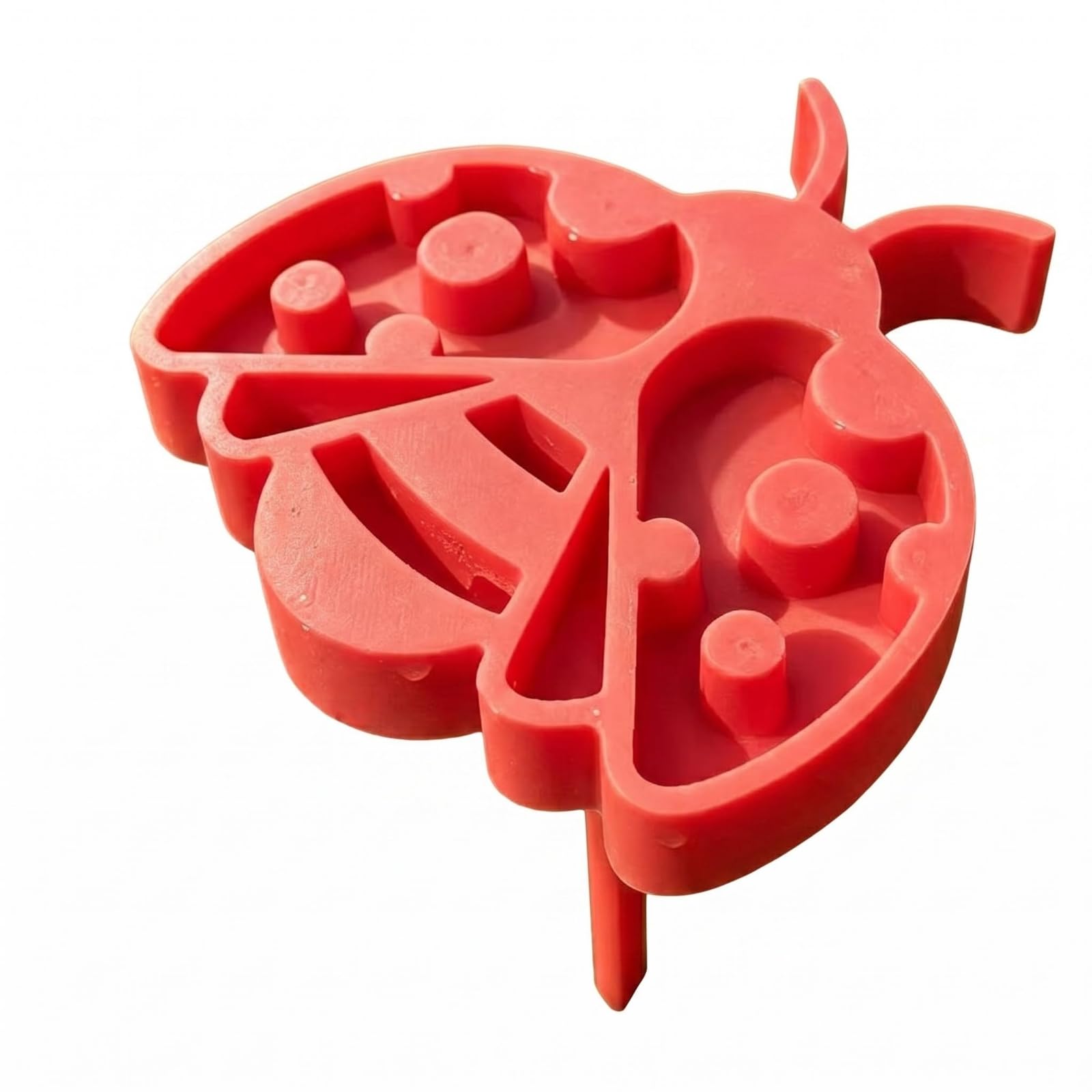 Multi-Compartment Stake-Mounted Bee Waterer Raised Flower-Shaped Bee Watering Station Molded PVC Flower-Shaped Tray Easy to Refill, Red, 8.5CM|Home & Garden|Yard, Garden & Outdoor Living-image-32