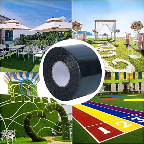 Jenngaoo Double-Sided Artificial Turf Tape, Self-Adhesive Artificial Grass Seam Tape, Synthetic Turf Tape for Lawn Outdoor Carpet Jointing and Connecting Fake Grass - 2In x 16FT - Image 7