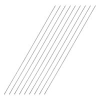 Vista 123 de uxcell Varilla redonda sólida de acero inoxidable 304 de 0.197 in x 5.906 in para manualidades de bricolaje - 10 piezas