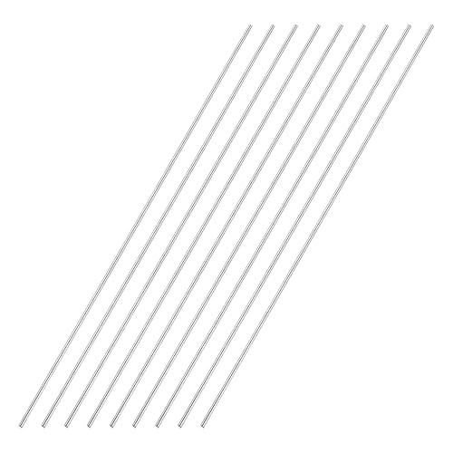 Miniatura 123 de uxcell Varilla redonda sólida de acero inoxidable 304 de 0.197 in x 5.906 in para manualidades de bricolaje - 10 piezas