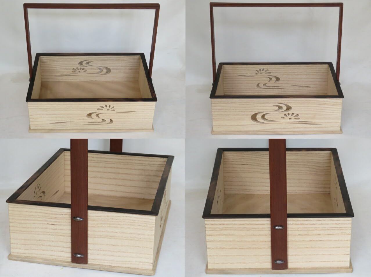 Amazon｜平安指物師 田原靖斎作 鵬雲斎好写 菊水透 桑手付莨盆 茶道具