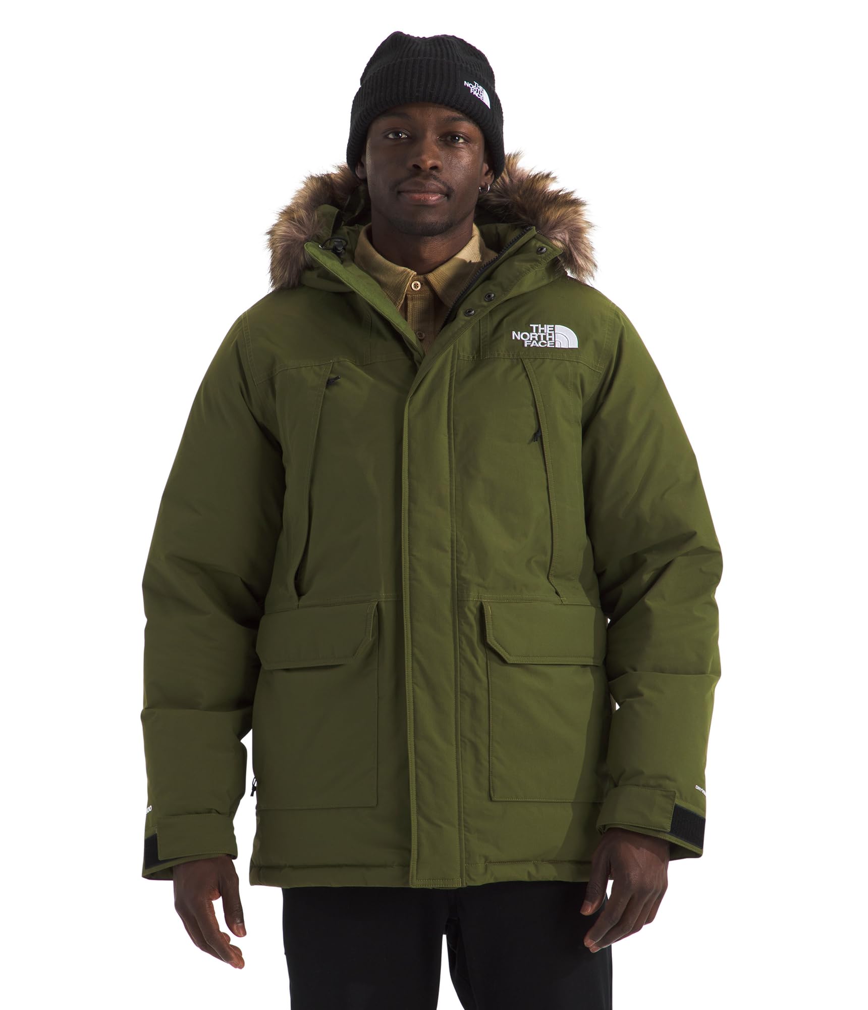 THE NORTH FACE Men's McMurdo Parka Waterproof Winter Jacket, 600 Fill Waterfowl Down Insulation, Adjustable 3 Piece Hood