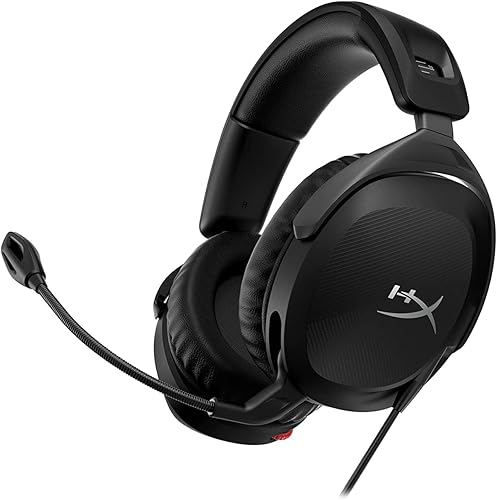 HyperX Cloud Stinger 2 - Auriculares para juegos, auriculares DTS X Spatial Audio, auriculares ligeros sobre la oreja con micrófono, función