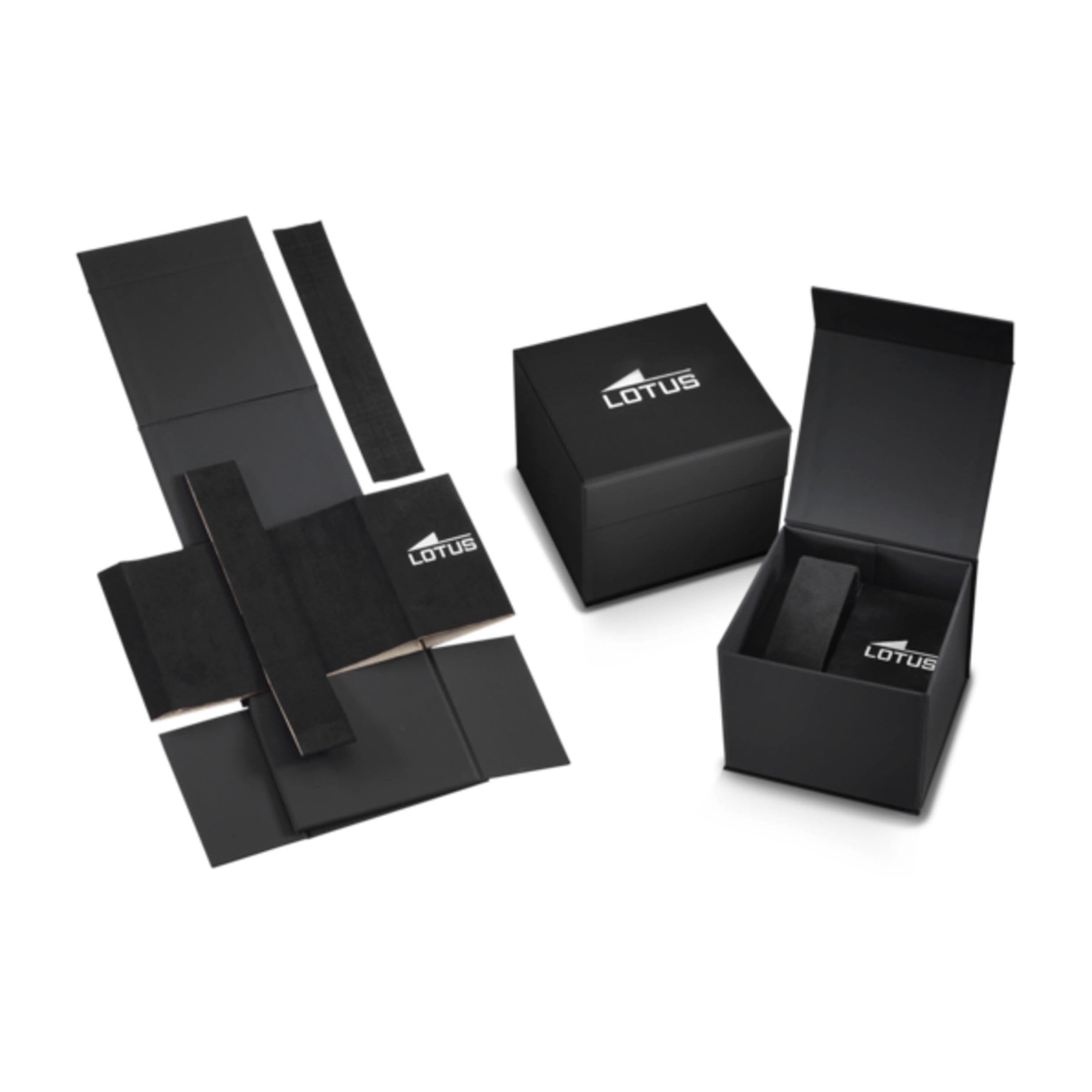 LOTUS Reloj Hombre Analógico de Cuero - Movimiento de Cuarzo - Calendario - Cristal Mineral de Alta Resistencia - Resistente al Agua 10 ATM Clásico