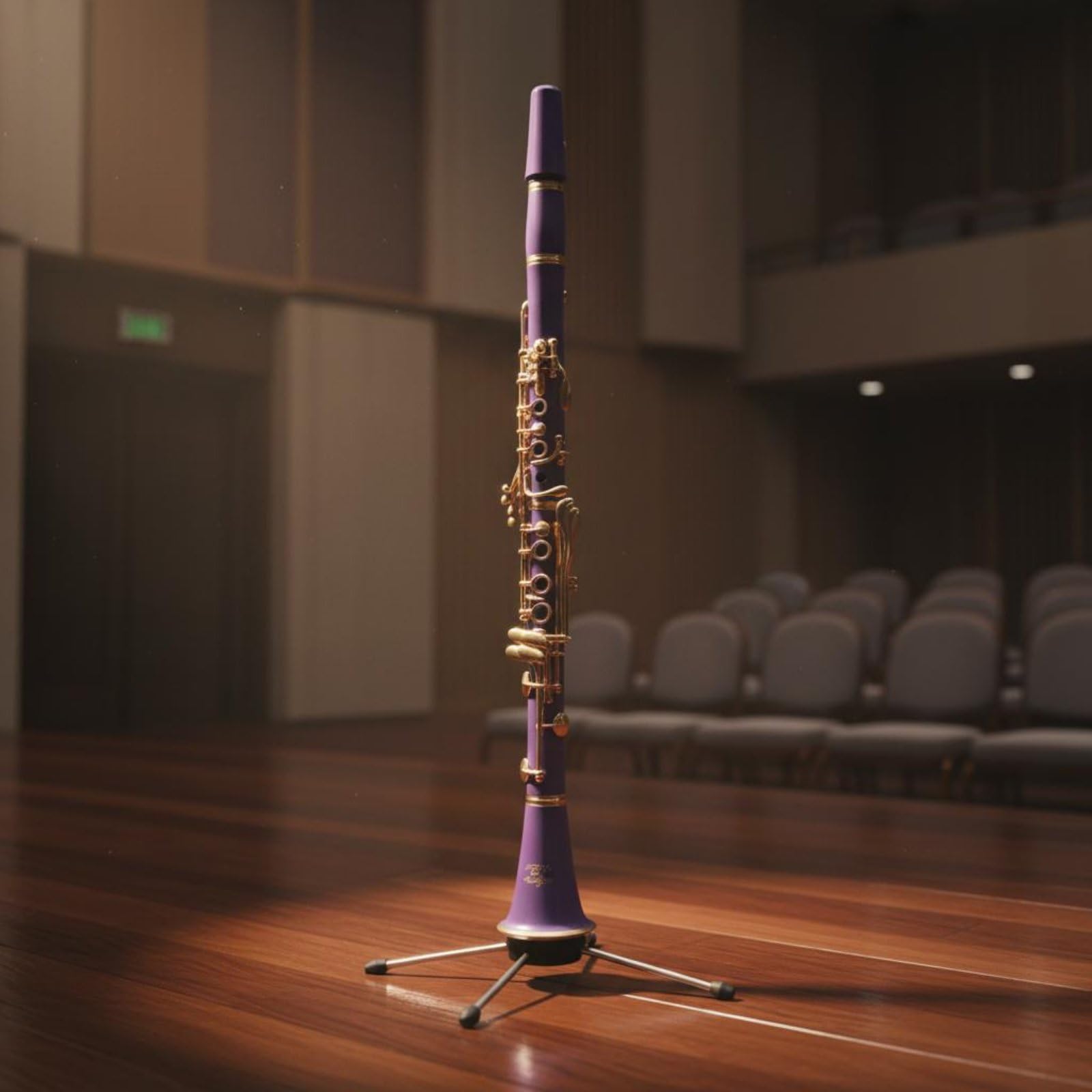 Clarinetto in Si Bemolle Include Accessori Clarinetto Colorato Buona Tenuta All'aria Strumento Musicale per Principianti per Scuola di Musica, Blu Lago