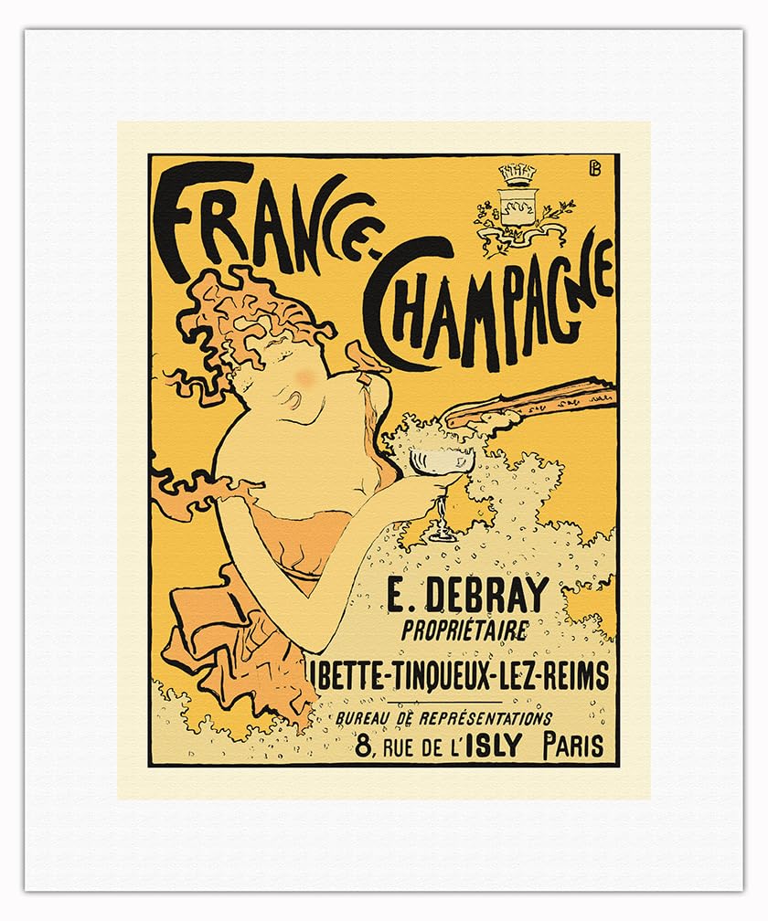 Amazon.com: France-Champagne - Vintage French Advertising Poster
