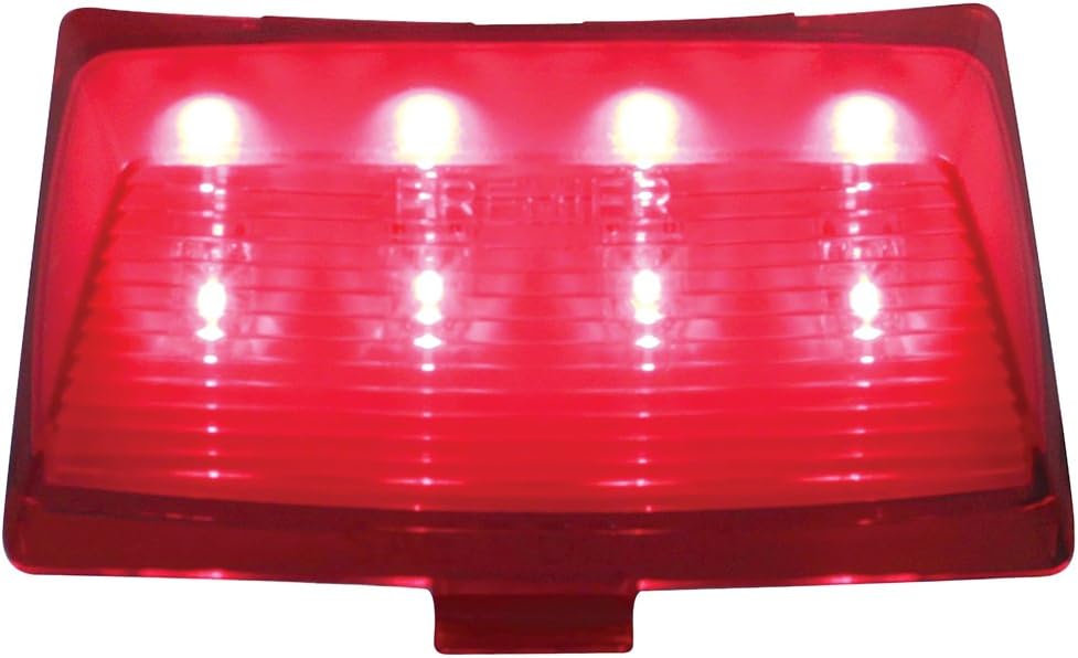 United Pacific 37204B 8 LED Harley Fender Tip Light Red