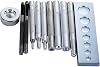 SRTfootcare Practical Press Tool Set for Rivet and Snap Stapler 11 Piece Leather Hand Tool