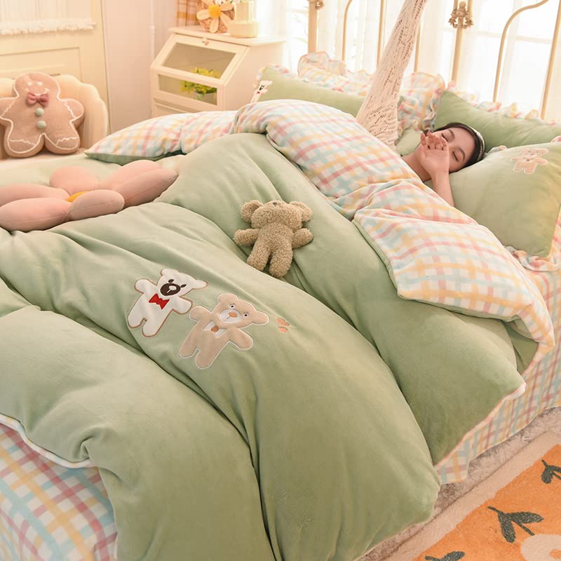 Duvet Cover With Pillow Case Quilt Cover Bedding Set Single