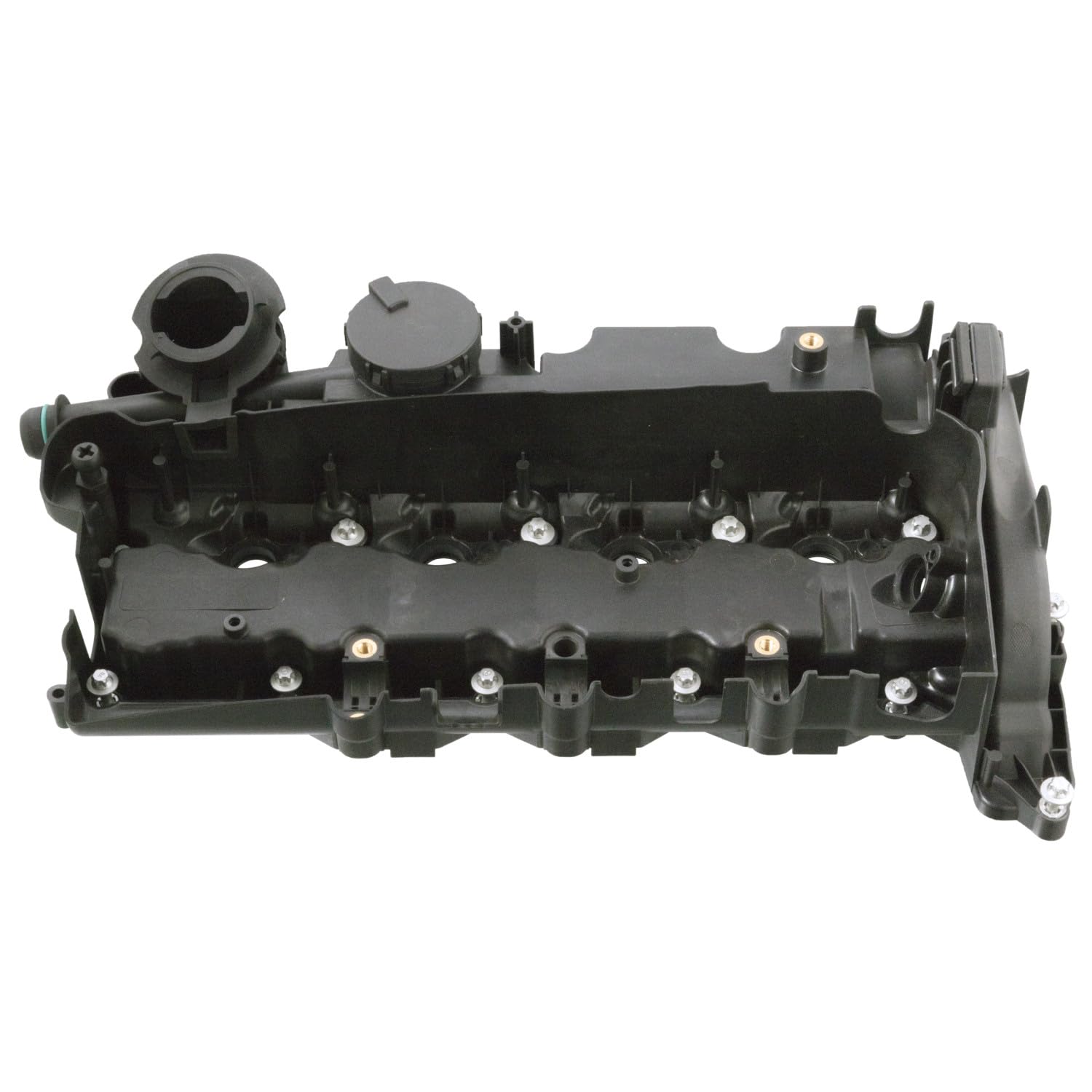 febi bilstein 104094 coperchio valvole con valvola di ventilazione e guarnizione, 1 unità | Compatibile con: BMW 1, 1, 1 Cabriolet, 1 Coupe, 3, 3 Cabriolet, 3 Coupe, 3 Touring, 5, 5 Touring, X3