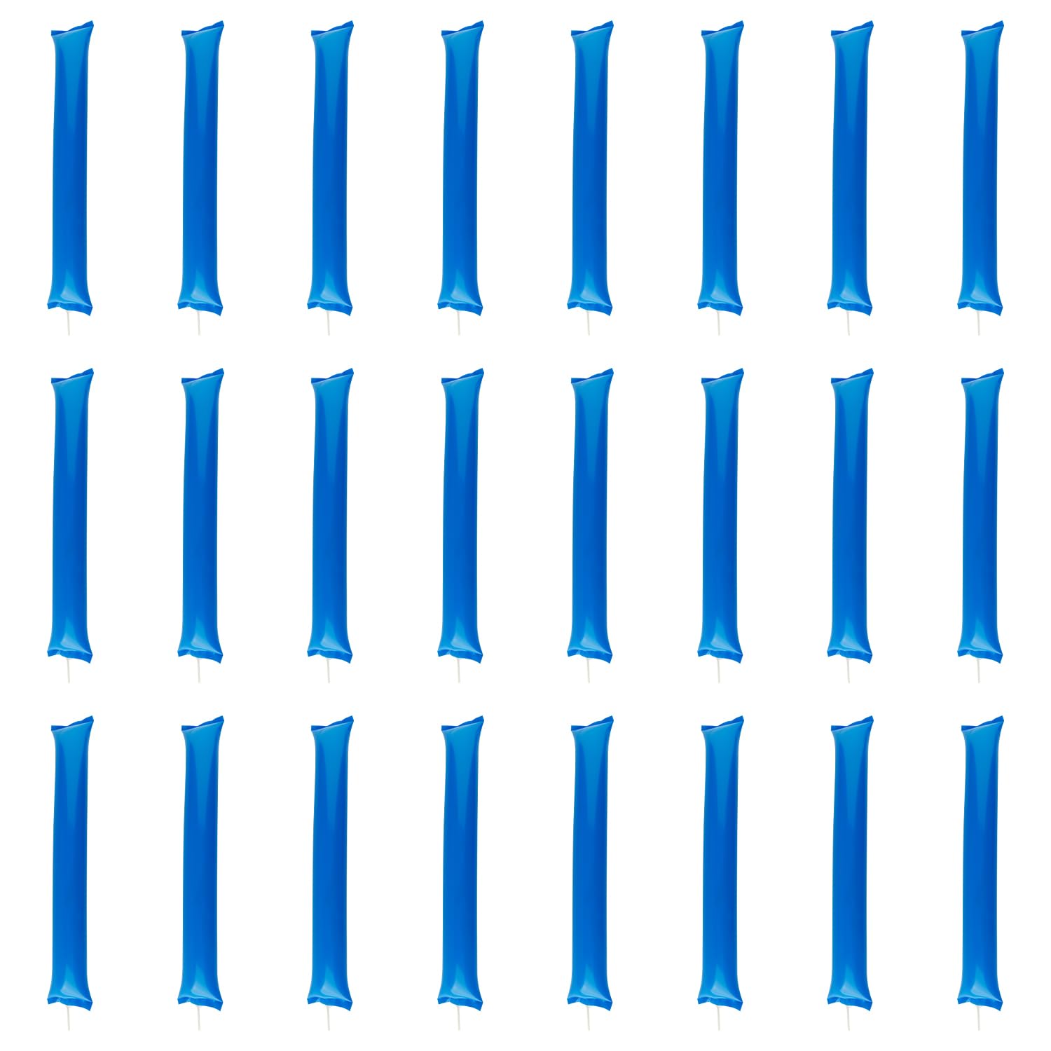 Hopzab 24PCS Inflatable Cheering Sticks, Reusable Party & Sports Event Noise Makers, Thickened Plastic Blow-Up Sticks for Celebrations and Games, Festive Supplies