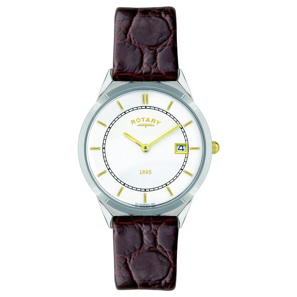 Men's Quartz Dial Analogue Display and Brown Leather Strap GS08000/02