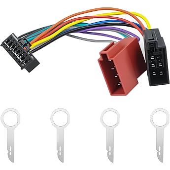 16 Pin Car Radio Adapter ISO Plug Car Radio Adapter Cable for Pioneer Car Radios of the DEH DEH-P DEH-X AVH AVH-X AV MVH MVH-AV MVH-X FH-X AVIC AVIC-F AVIC-X and AVIC-Z