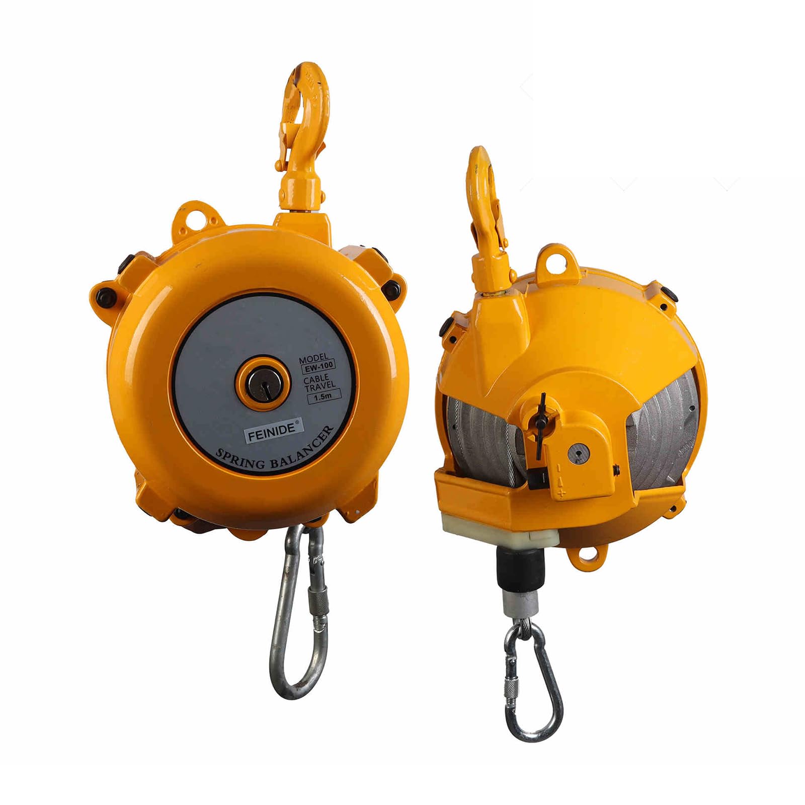 Self-Locking Spring Balancer, Retractable Spring Balancer 1-80kg 1.5m Cable for Hanging Tools with Lock