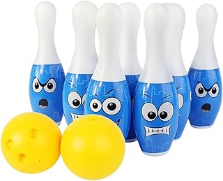 Sosoport 1 Juego De Bolos Divertido Juego De Bolos para Color Azul