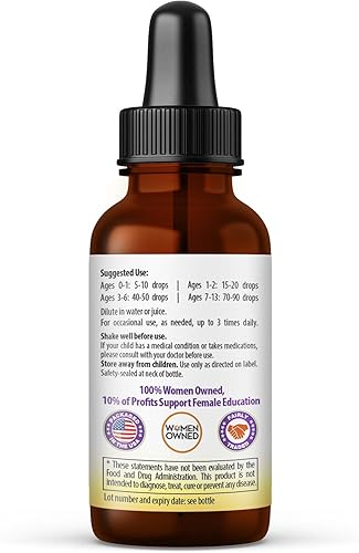 Miniatura 3 de Extracto líquido de apoyo para el sueño para niños apoyo natural para el sueño, relajación y descanso, salud intestinal, vegano, manzanilla, hoja de