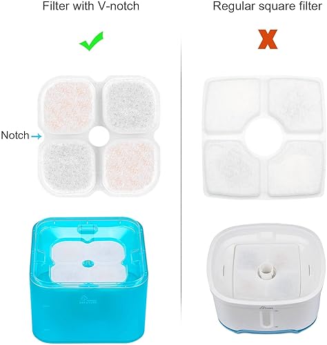 Miniatura 6 de Fuente de agua de cristal para gatos de acero inoxidable, fuente para mascotas de 101 oz3 L con luz LED para gatos y perros (verde)