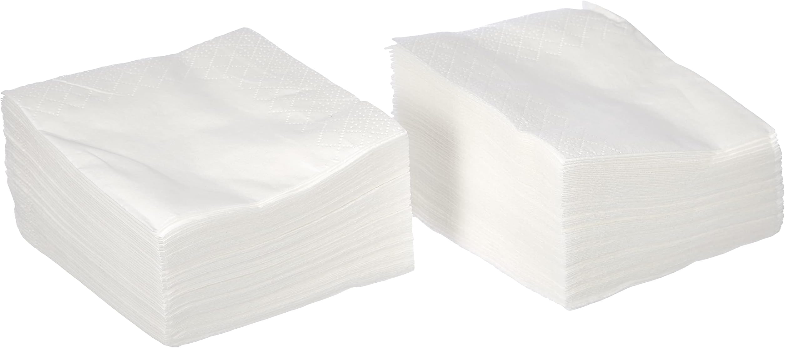 Coktail Size Napkin, 1/4 Pleat, Plain with Valance, White, 100 Napkins