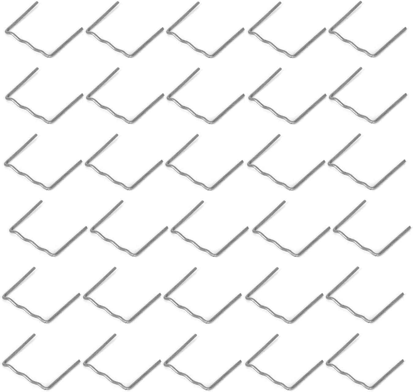 100pcs 0.6mm/0.8mm Automotive Plastic Repair Machine Welding Hot Staples for All Cars (0.6mm Flat Hot Staples)