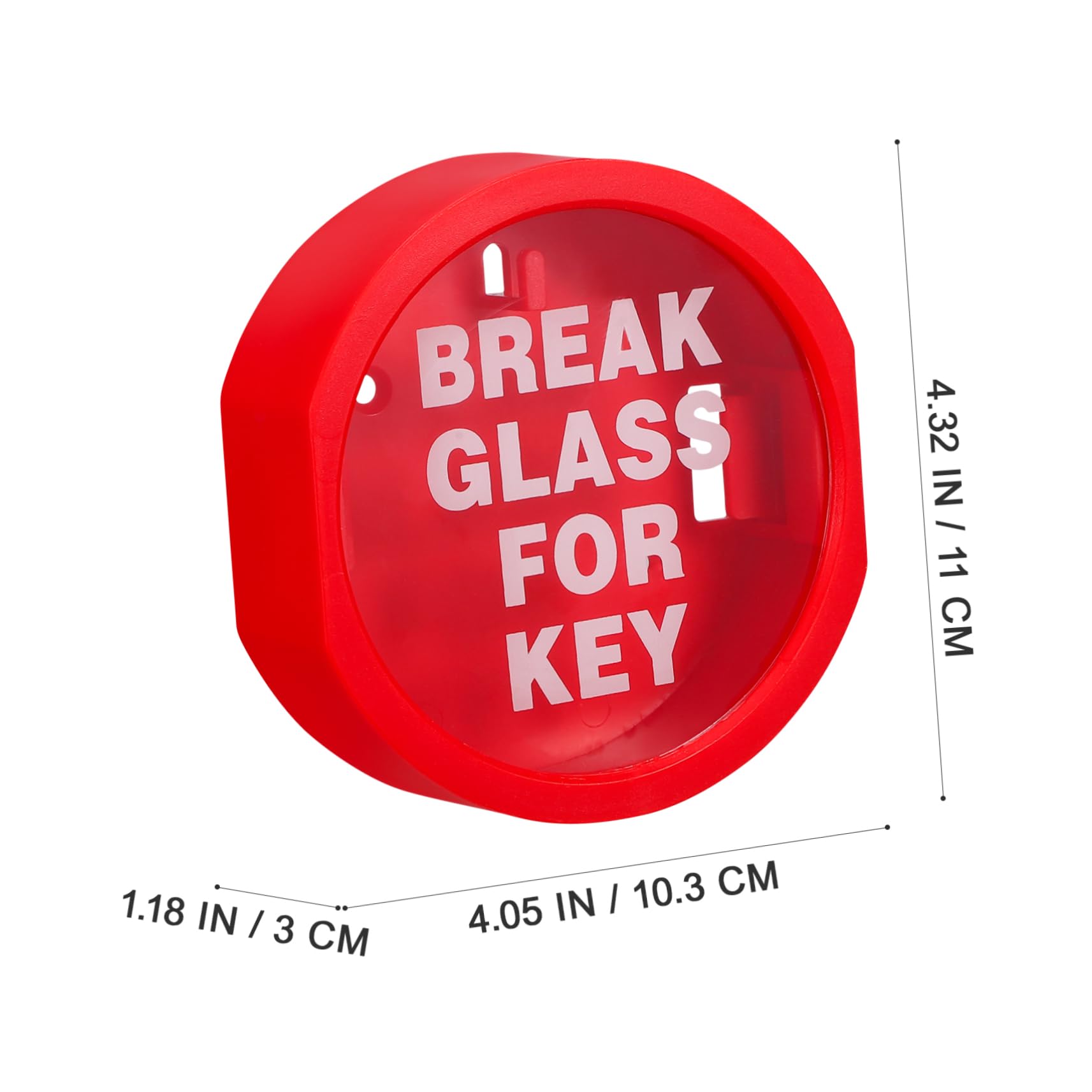 Angoily Lockable Fire Key Box Wall Mounted Emergency Lock Box for House Keys and Hazardous Item Storage Secure Safety for Home and Office 4.3X4.1X1.2 Inch - Image 3