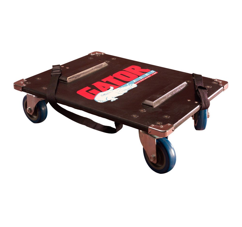 GATOR CASES - Caster Kit per Rack Standard, Compensato Industriale, Ruote Casters da 4'', Supporto fino a 181 kg, Cinghie di Bloccaggio (GA‑100)