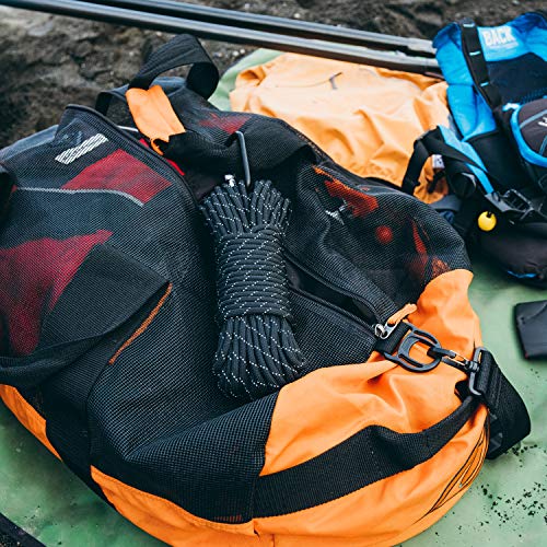 GEAR AID 1100 Paracord and Carabiner, 5.5 mm Heavy-Duty Cord for Camping and Survival, Black Reflective - Image 6