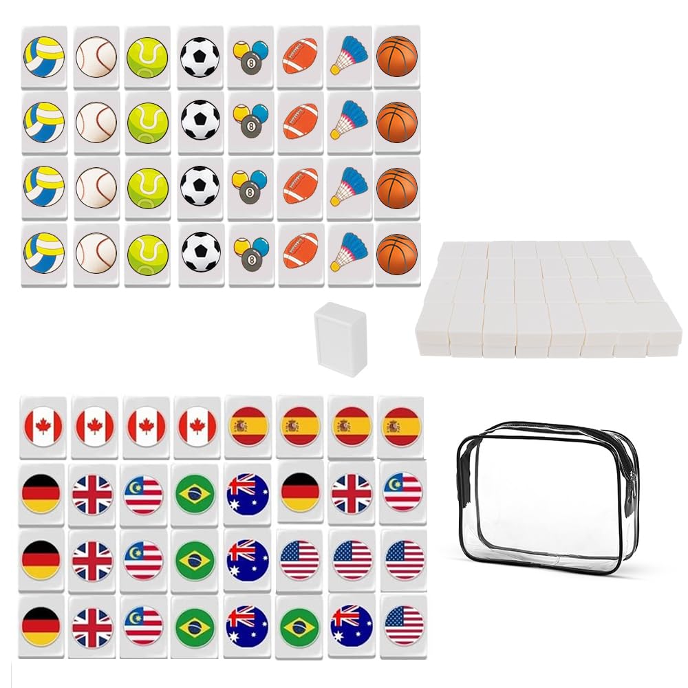 Échappement côtier 65 pièces 30 mm Mahjong, jeu familial pour tous