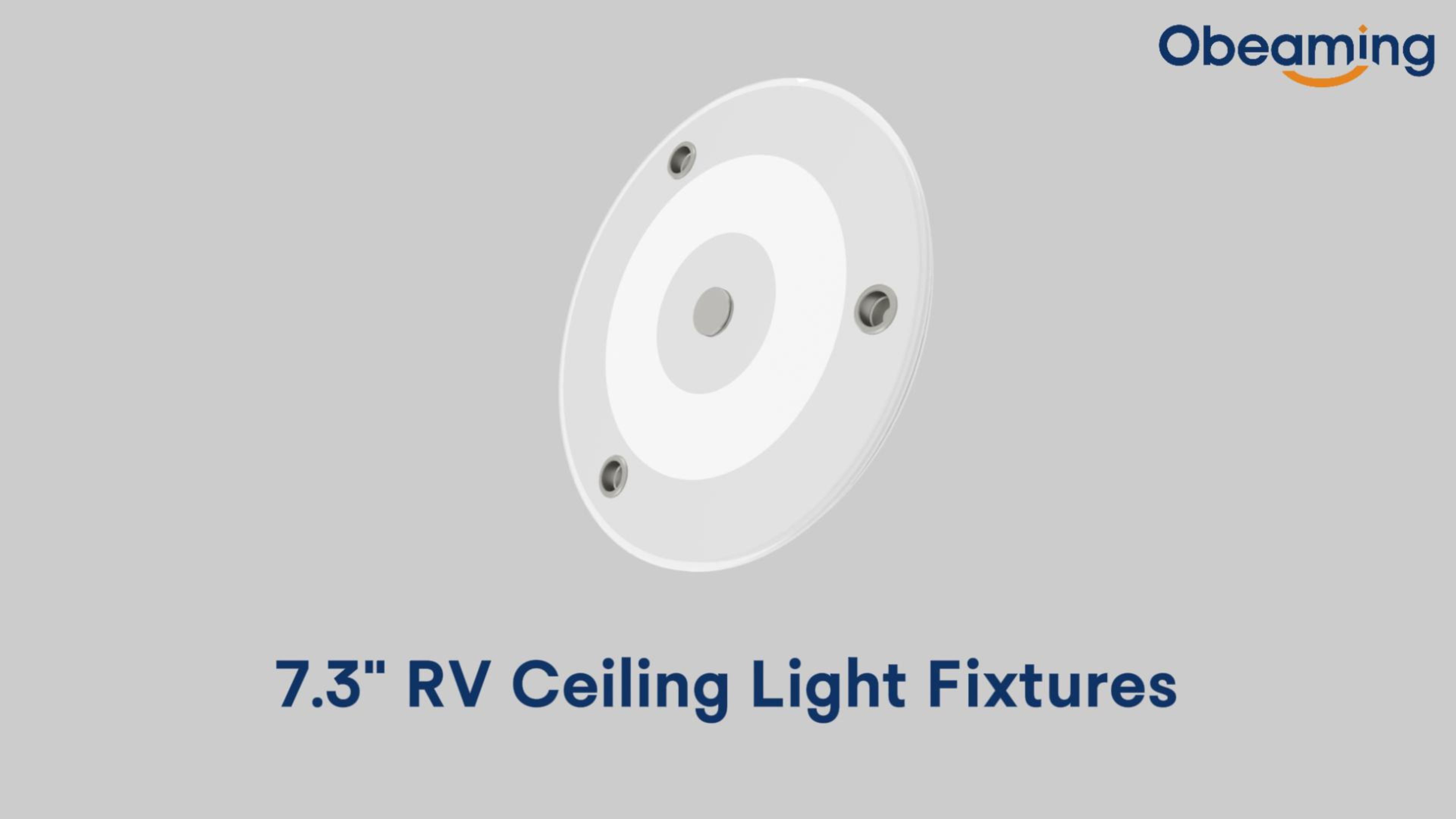 Plafonnier Led 12V 185Mm 9W 720Lm 3000K Intensité Variable Avec Interrupteur Tactile A Lumiere Bleue Montage En Surface 24v Dc Pour Camping Car Bateau Camion Van Remorque 38710551330 L Nopad
