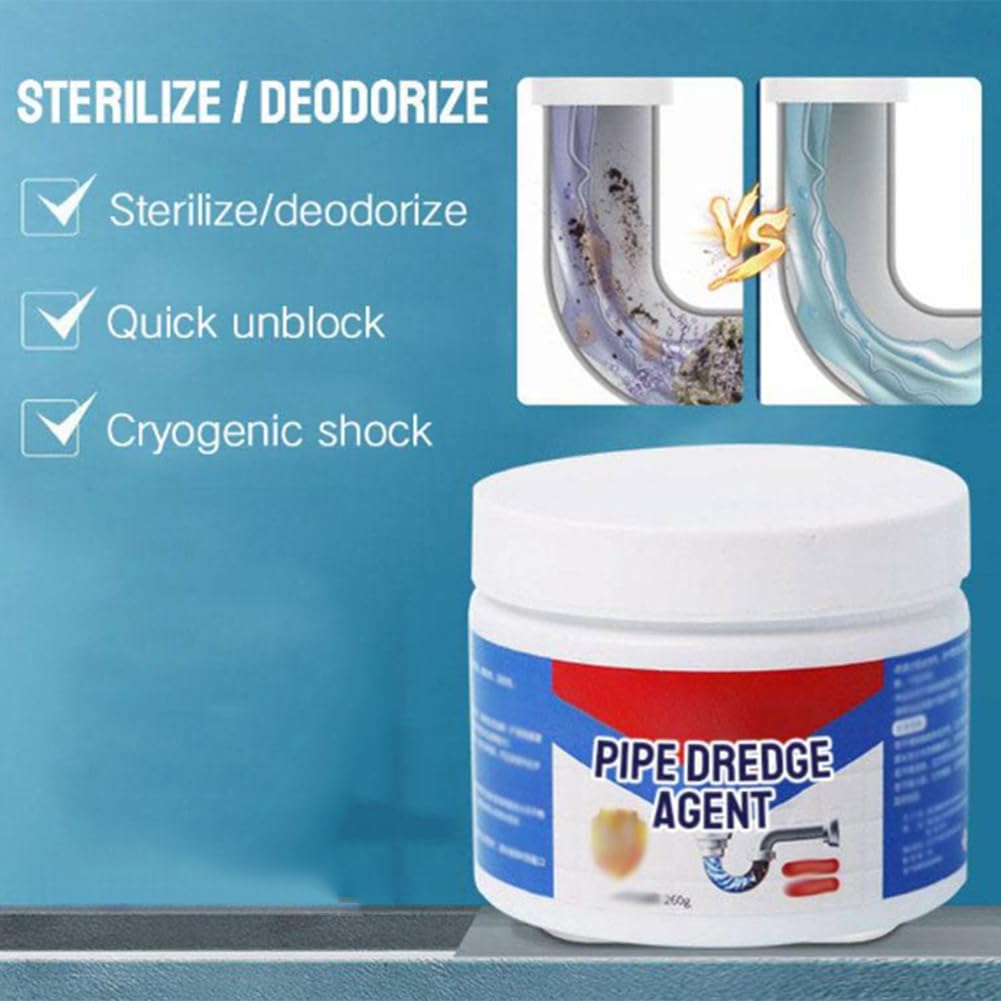 Powerful Pipe Dredging Agent, Powerful Quick Cleaning Drain Toilet Cleaner Tool, Pipeline Dredging Agent for Kitchen and Toilet Pipelines (1 pcs)