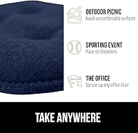 Vista 9 de GORILLA GRIP Slip Resistant Tufted Chair Cushions, No Ties Required, Memory Foam Pads for Dining Room Kitchen Table, Office, Rocking Chairs, Plush