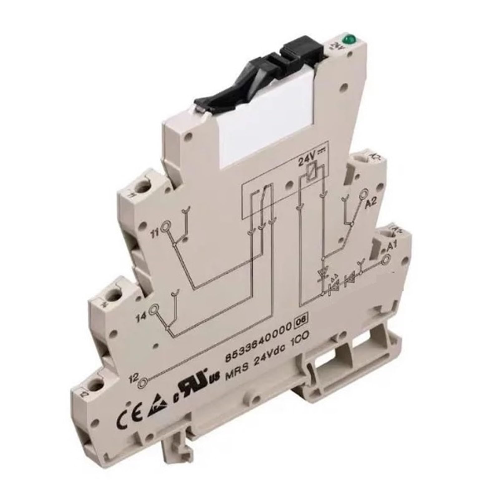 Relé RSS113024 24 VCC Weidmüller componente industrial para automatización de 2 piezas