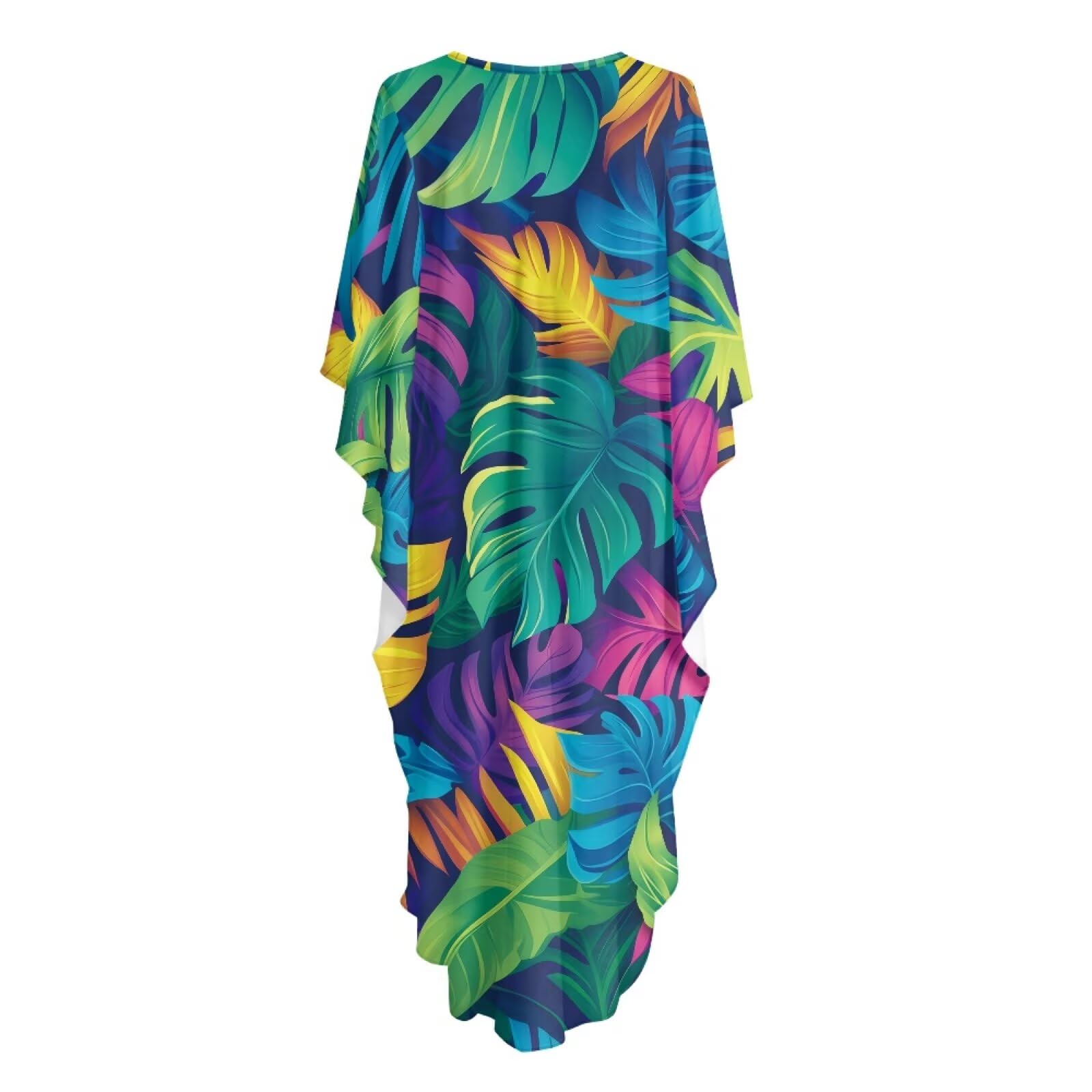 Poceacles Sukienki kaftan dla kobiet plus size dekolt w serek strój kąpielowy okrycie plażowe letnia sukienka na wakacje przyjęcie przy basenie