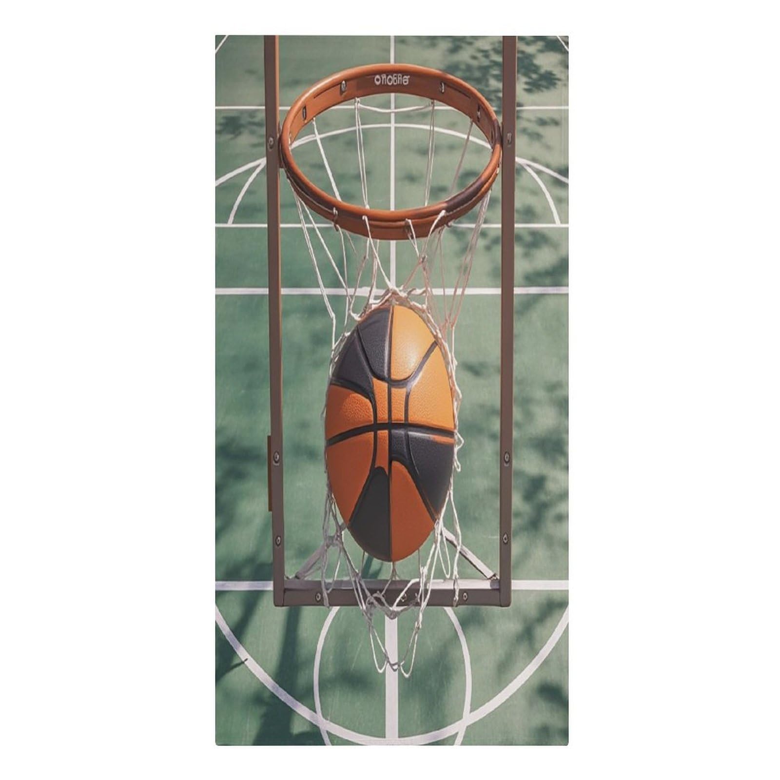 FekiLoot Basketball Towels Lightweight Thin Beach Towel Classic Soft Large Pool Towel Highly Absorbent Sand Free Bath Towels Travel Blanket for Vacation Essentials Adult Gift 30" X 61"