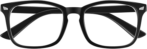 Lentes de lectura para mujer, con bloqueo de luz azul, filtro UV, cuadrados, ligeros, para hombres y mujeres