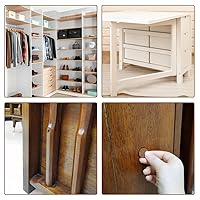 Vista 5 de uxcell 3 hojas/162 piezas de calcomanías para cubrir agujeros de tornillo, 0.827 in de diámetro de PVC, tapas autoadhesivas a prueba de polvo