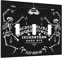 Vista 13 de Cubierta de interruptor de luz decorativa de pared de bruja negra Ouija Gótica Esqueleto Calavera 1 banda Placa frontal eléctrica de interruptor