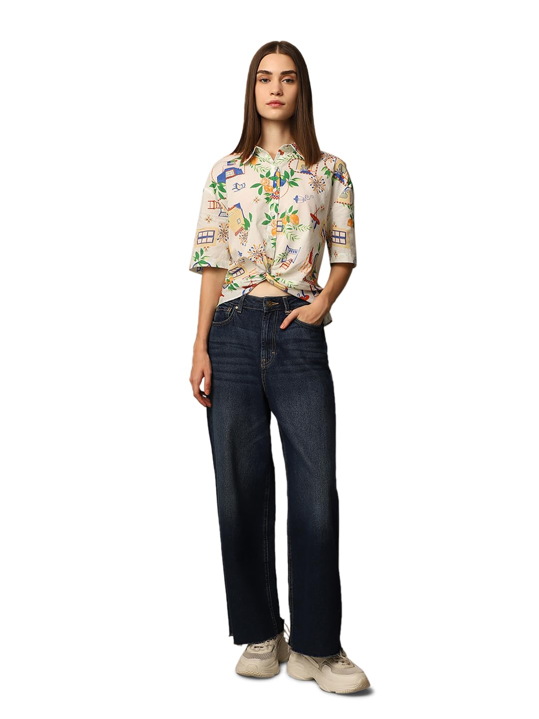 only Women's Cotton Regular Fit Shirt-picture-10