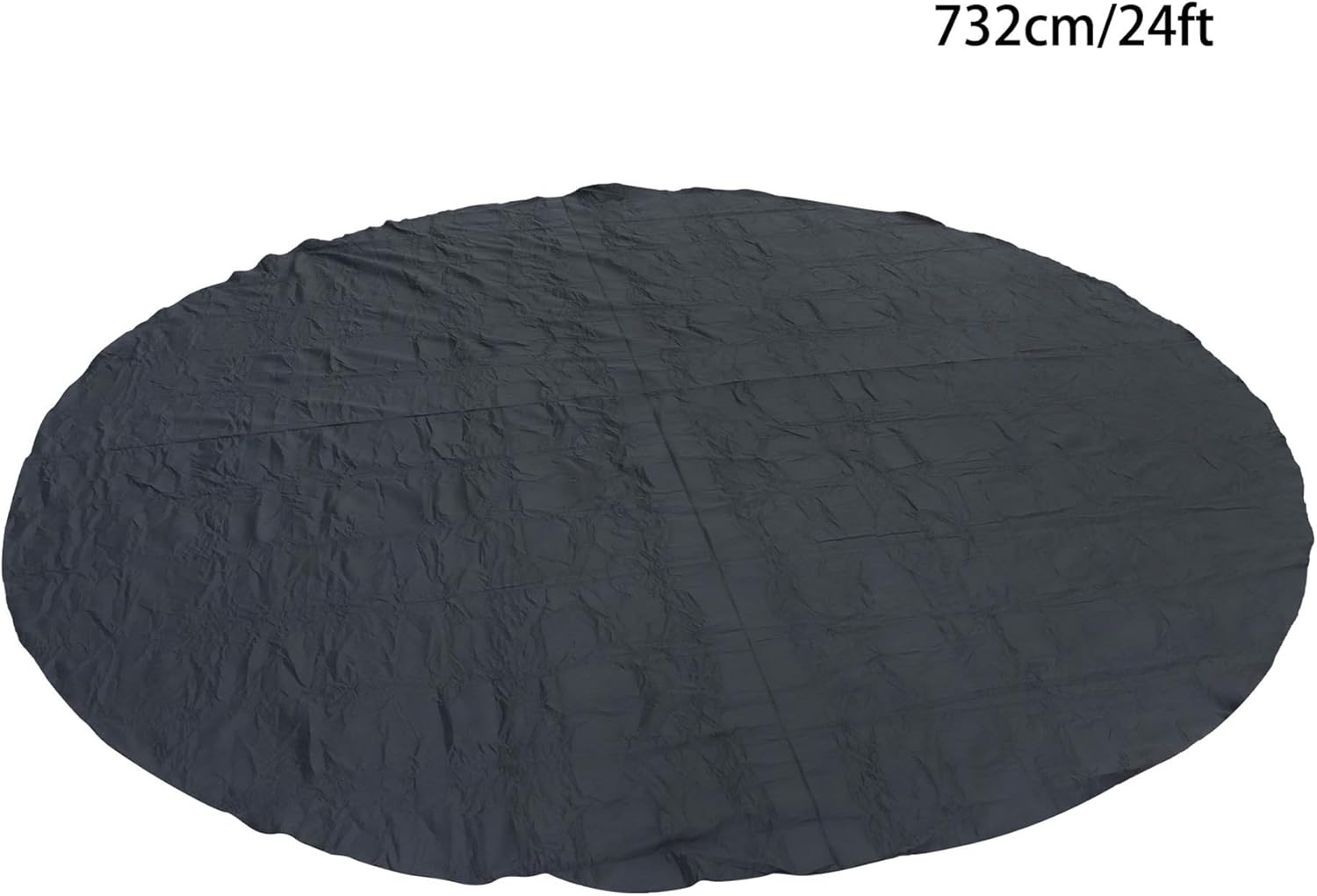 24 Foot Pool Liner Pad, Thicker Pool Mats for Pool Bottom, Heavy Duty Round Pool Pad for Above Ground Swimming Pools, Seamless, Comfort, Black