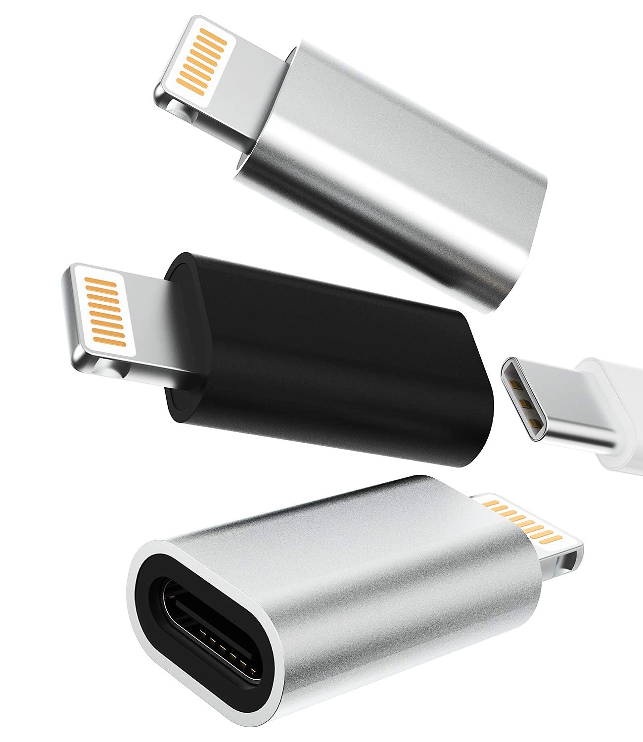Amazon.co.jp: iphone 変換アダプタusb cメスにlightningオス充電器
