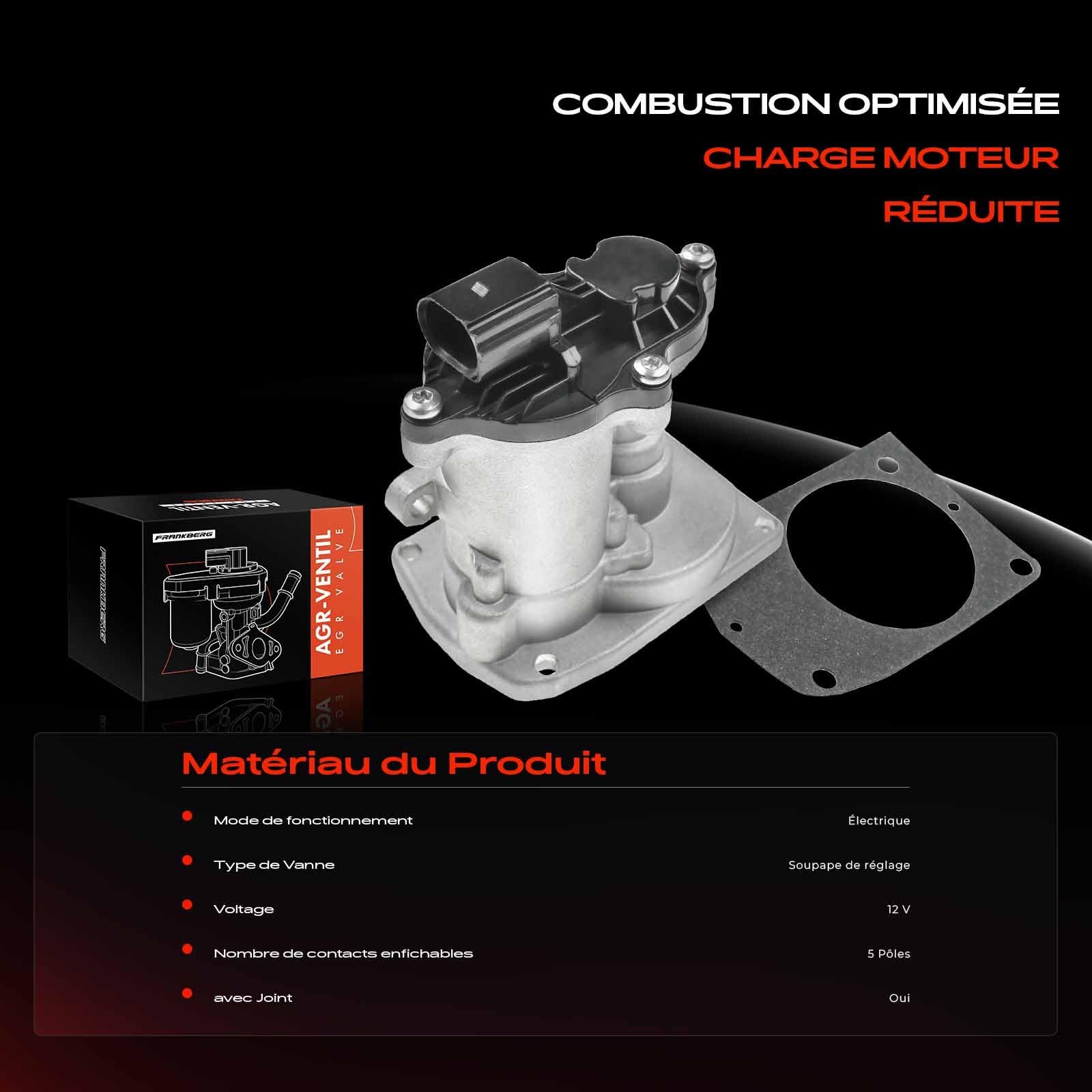 Frankberg Refroidisseur de vanne EGR pour la recirculation des gaz