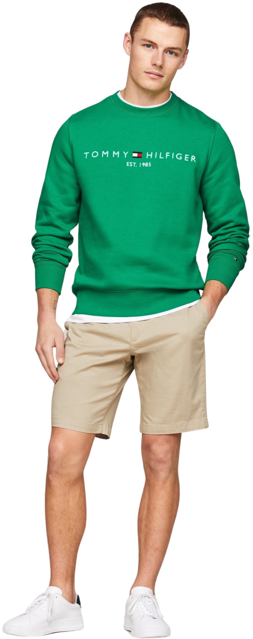 Tommy Hilfiger Sudadera Hombre Tommy Logo sin capucha — view 11