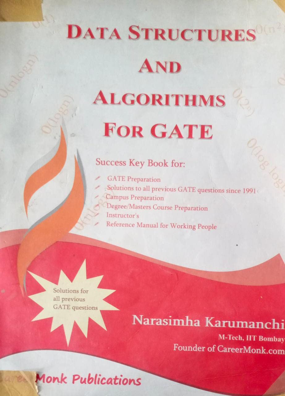 Amazon.in: Buy Data Structures And Algorithms For Gate By Narasimha ...