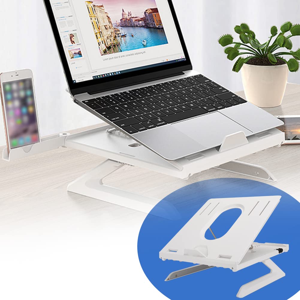 Supporto Pieghevole per Tablet Portatile, Design Antiscivolo, Antigraffio, Staffa di Rialzo Lettura Confortevole per Telefono/tablet/notebook da 12-17"