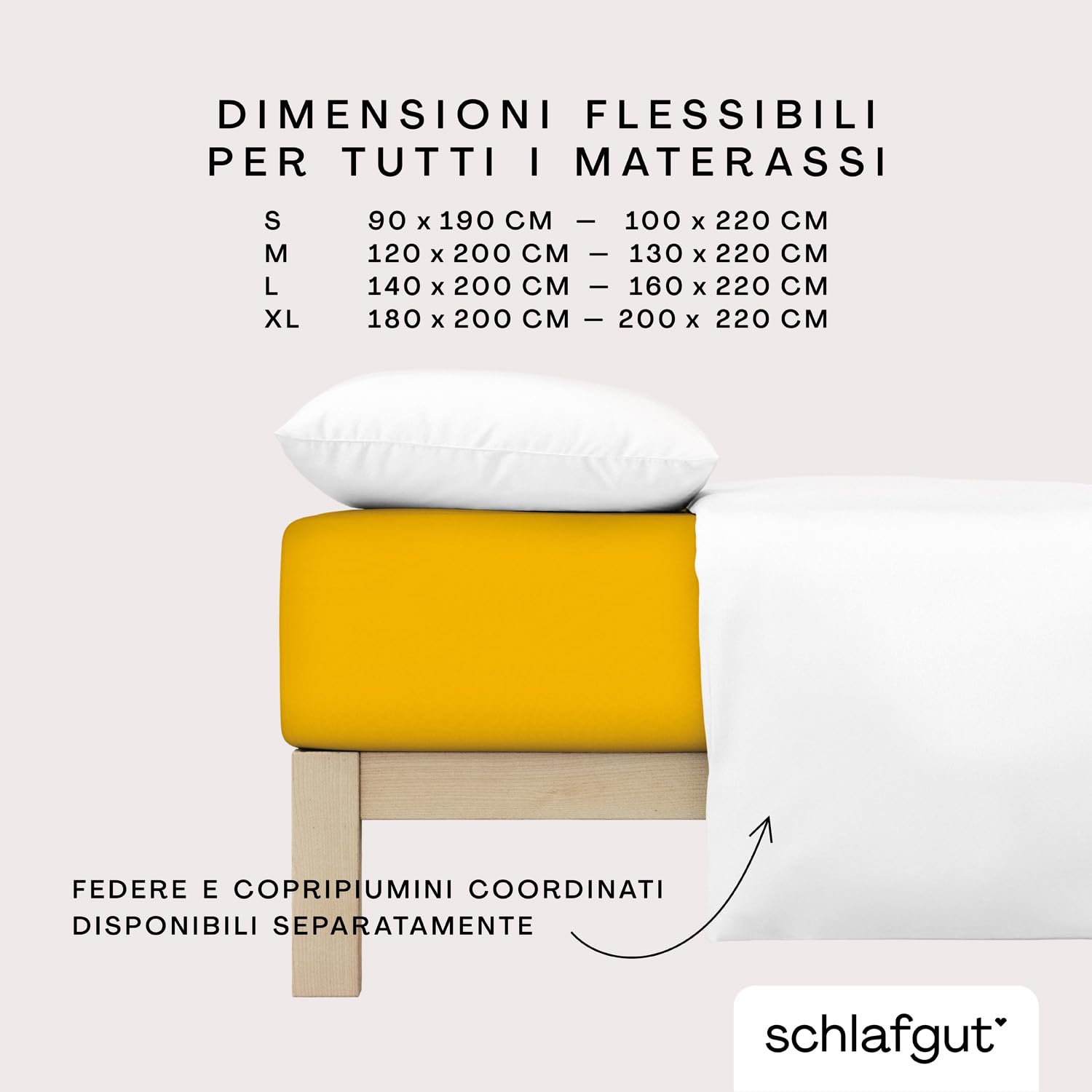 Lenzuolo Con Angoli Schlafgut Pure In Cotone Biologico E 5% Elastan – Morbido, Traspirante E Anti-pilling, Per Materassi Fino A 10 Cm, Colore Grigio Chiaro, Misure Da 90x190 A 100x220 Cm