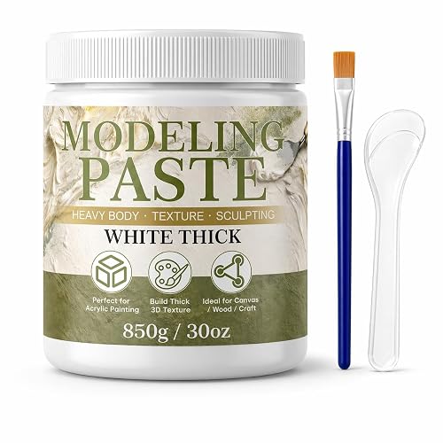 Thick Modeling Paste White 30oz / 600ml - High Density