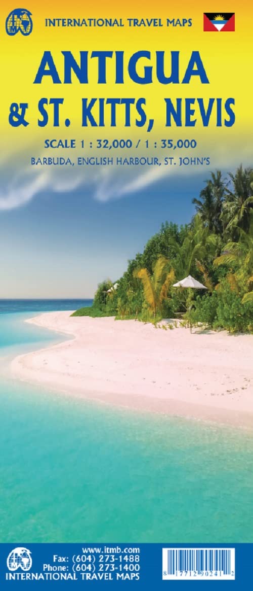 Antigua / St. Kitts / Nevis: ITM Travel Reference Map 1:32000 : Amazon