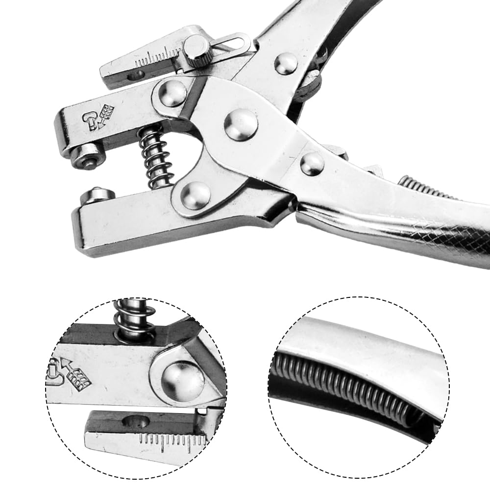 BGTXINGI 300 Sets 10 Colors 1/5 inch Multi-Color Metal Eyelets Grommets Kit with 1Pcs Hole Punch Pliers with 100Pcs Gold Grommets and 300pcs Gasket for Leather Canvas Shoes Belts Bags Crafts - Image 4