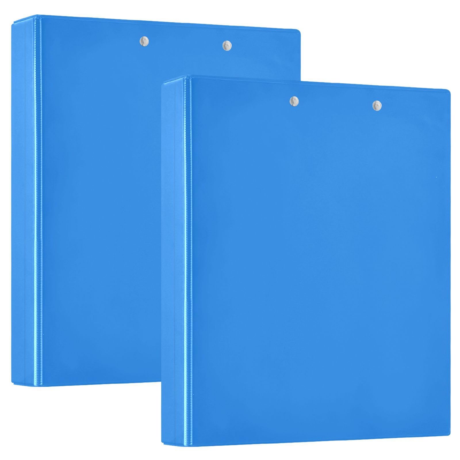 Raccoglitore a tre anelli stampato, raccoglitore ad anelli a D con tasche, raccoglitore decorativo per scuola, università o ufficio, blu Dodger, taglia unica ex2